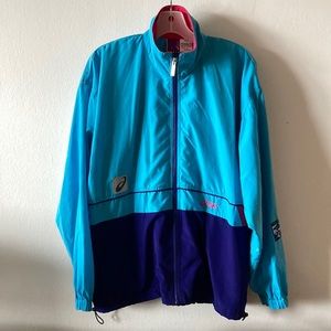 Retro Asics Teal Windbreaker